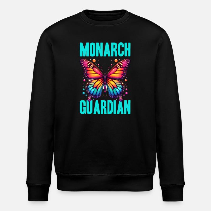 Monarch Guardian Butterfly - Stanley/Stella Unisex Bio-Sweatshirt ROLLER - Schwarz