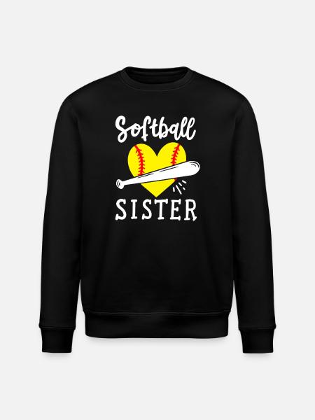 Softball Schwester - Stanley/Stella Unisex Bio-Sweatshirt ROLLER - Schwarz
