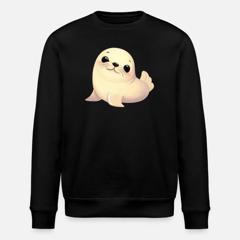 Phoque - Sweat bio ROLLER Stanley/Stella Unisexe - noir