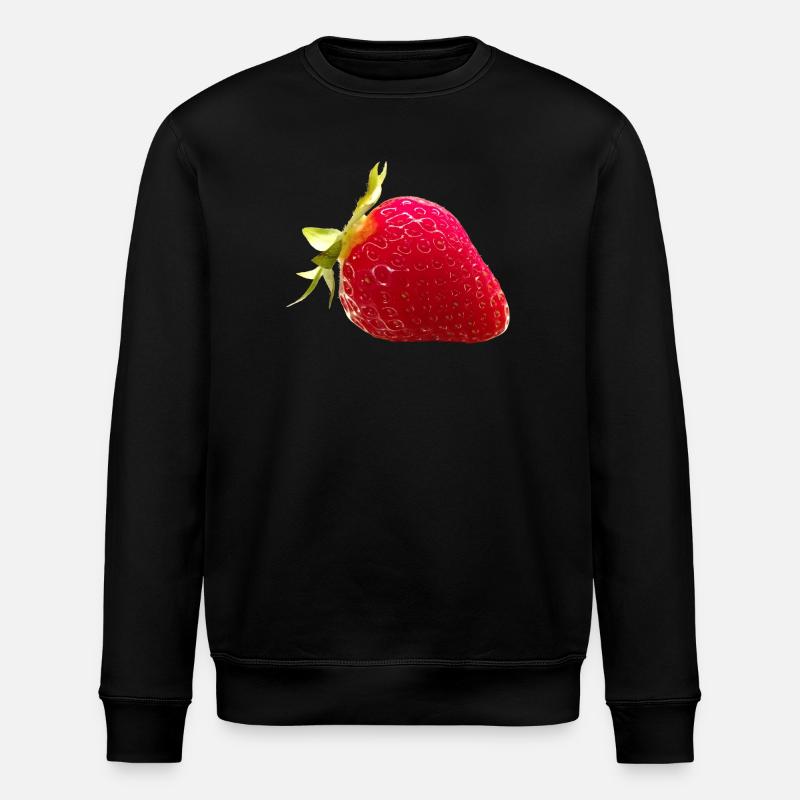 STRAWBERRY - Stanley/Stella ROLLER Unisex Organic Sweatshirt - black