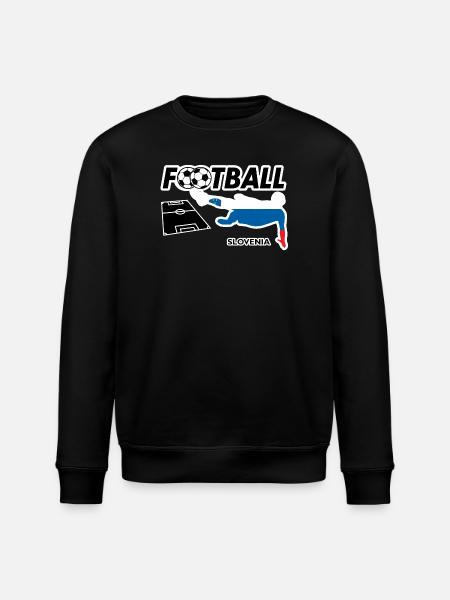 Fußball Fieber Slovenien - Stanley/Stella Unisex Bio-Sweatshirt ROLLER - Schwarz