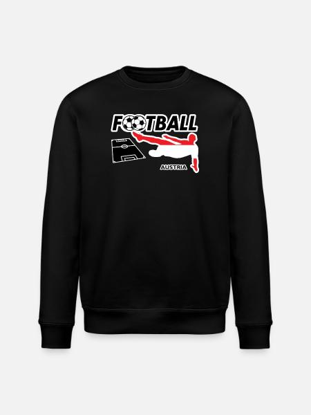 Football Fever Austria - Stanley/Stella ROLLER Unisex Organic Sweatshirt - black