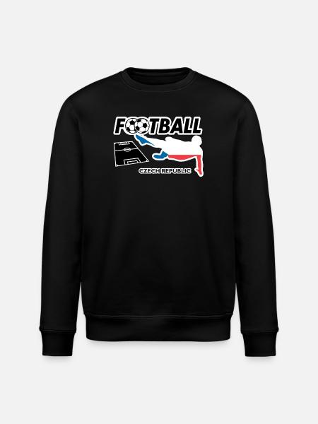Fußball Fieber Tschechien - Stanley/Stella Unisex Bio-Sweatshirt ROLLER - Schwarz