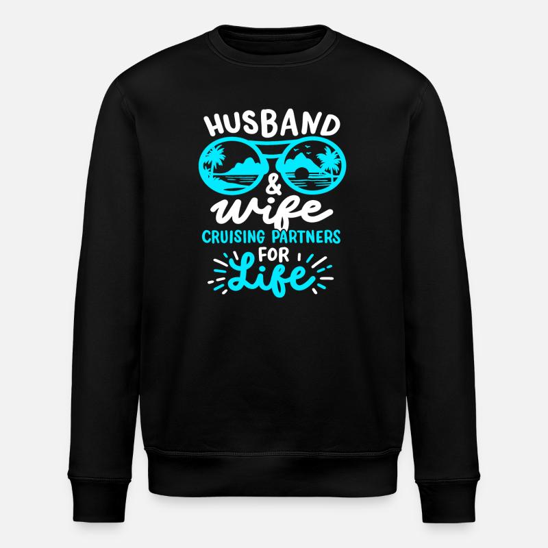 Ehemann Ehefrau Kreuzfahrt - Stanley/Stella Unisex Bio-Sweatshirt ROLLER - Schwarz