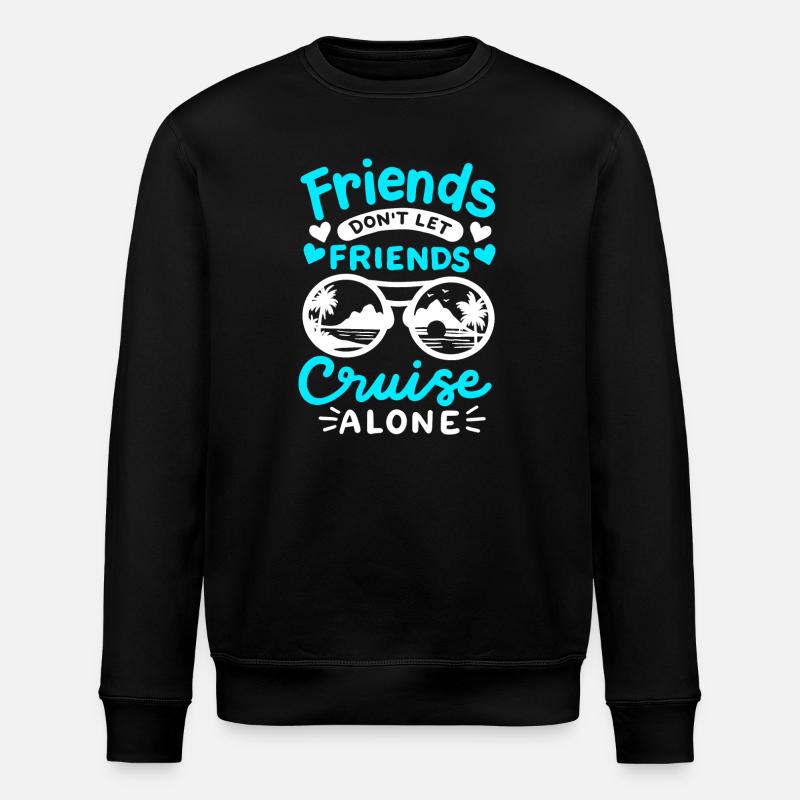 Kreuzfahrt mit Freunden - Stanley/Stella Unisex Bio-Sweatshirt ROLLER - Schwarz