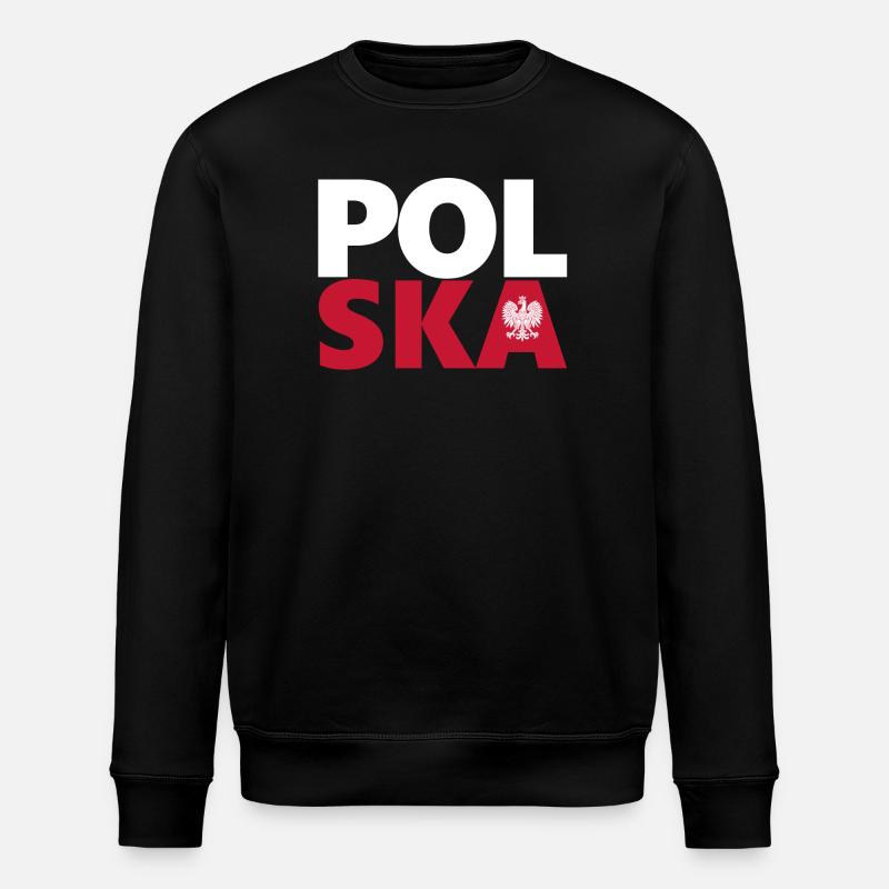 Pologne - Sweat bio ROLLER Stanley/Stella Unisexe - noir