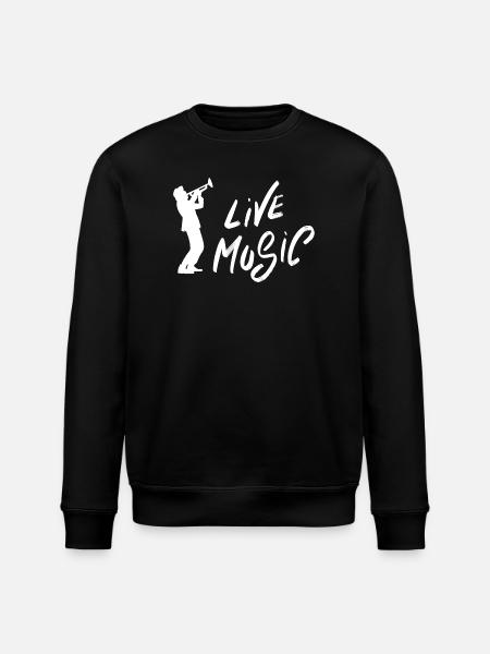 Live Music lovers - Stanley/Stella ROLLER Unisex Organic Sweatshirt - black