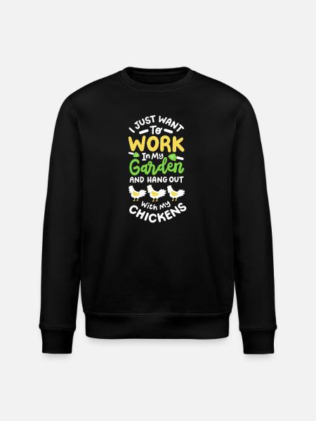 Garten Gartenarbeit - Stanley/Stella Unisex Bio-Sweatshirt ROLLER - Schwarz