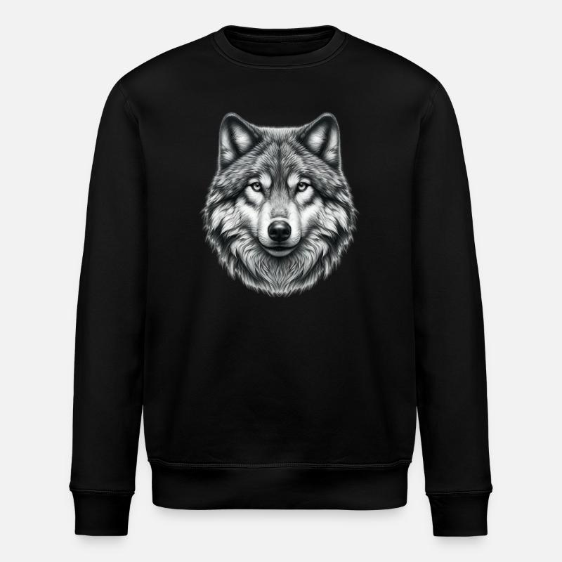 Wolf - Stanley/Stella Unisex Bio-Sweatshirt ROLLER - Schwarz