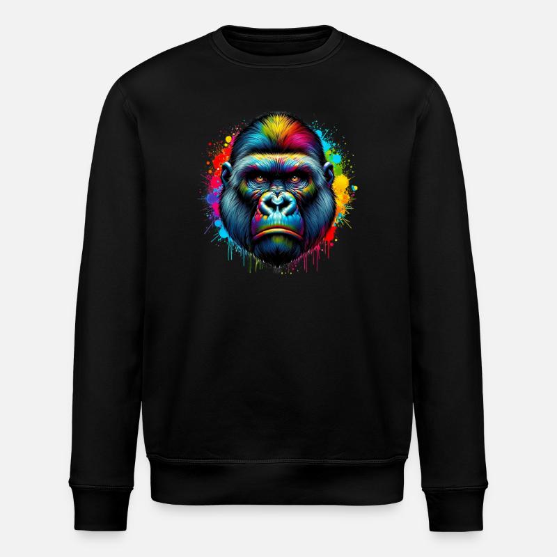 Gorilla - Stanley/Stella ROLLER Unisex Organic Sweatshirt - black