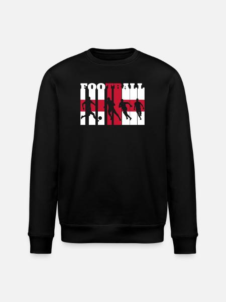 Englischer Fußball - Stanley/Stella Unisex Bio-Sweatshirt ROLLER - Schwarz