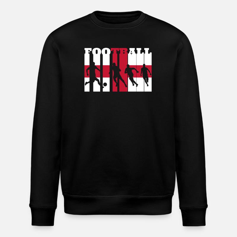Englischer Fußball - Stanley/Stella Unisex Bio-Sweatshirt ROLLER - Schwarz