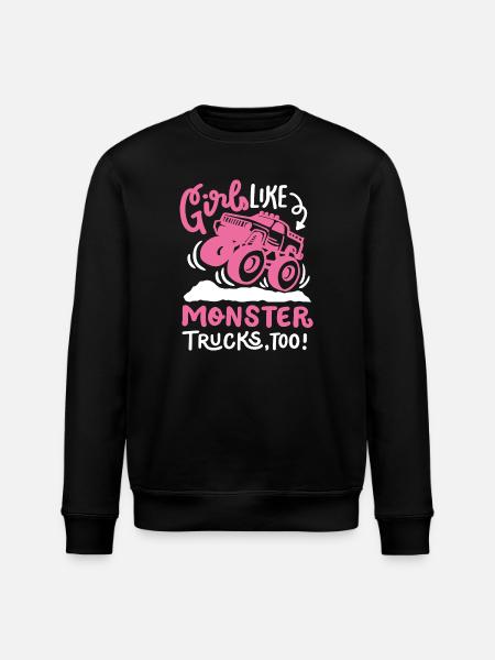 Monstertruck für Mädchen - Stanley/Stella Unisex Bio-Sweatshirt ROLLER - Schwarz