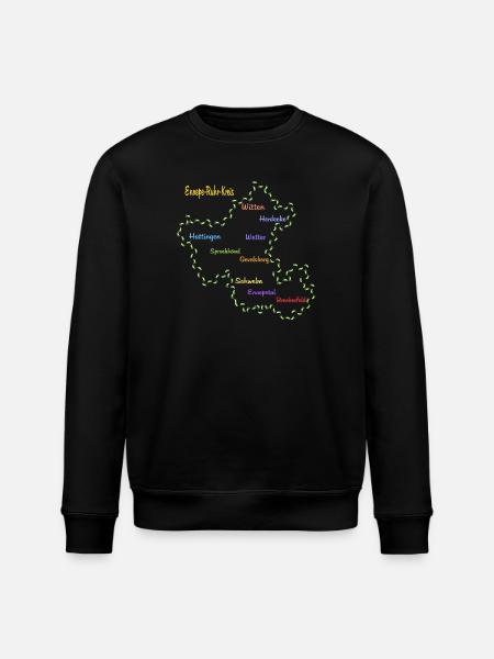 Ennepe Ruhr Kreis - Stanley/Stella Unisex Bio-Sweatshirt ROLLER - Schwarz
