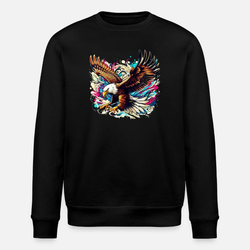 Eagle - Stanley/Stella ROLLER Unisex Organic Sweatshirt - black
