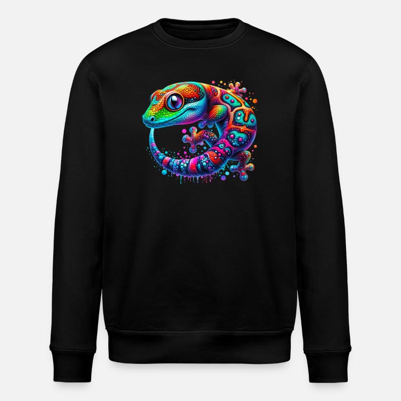 Gecko - Stanley/Stella ROLLER Unisex Organic Sweatshirt - black