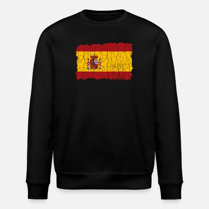 Spanien Flagge Espania - Stanley/Stella Unisex Bio-Sweatshirt ROLLER - Schwarz