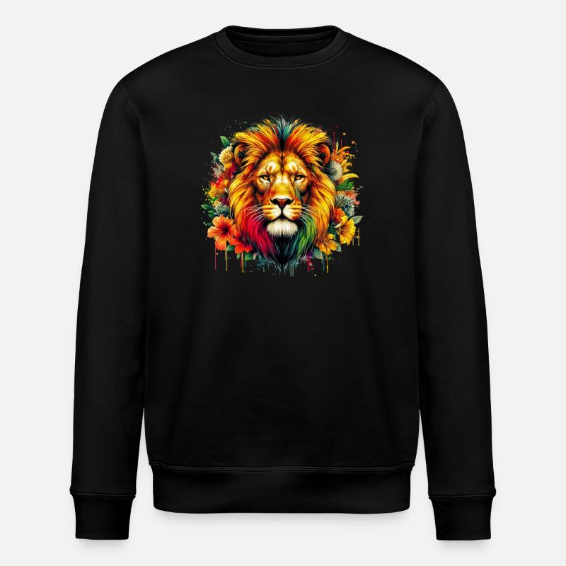 Lion - Sweat bio ROLLER Stanley/Stella Unisexe - noir
