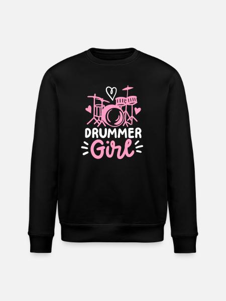 Schlagzeug Schlagzeugspielerin - Stanley/Stella Unisex Bio-Sweatshirt ROLLER - Schwarz