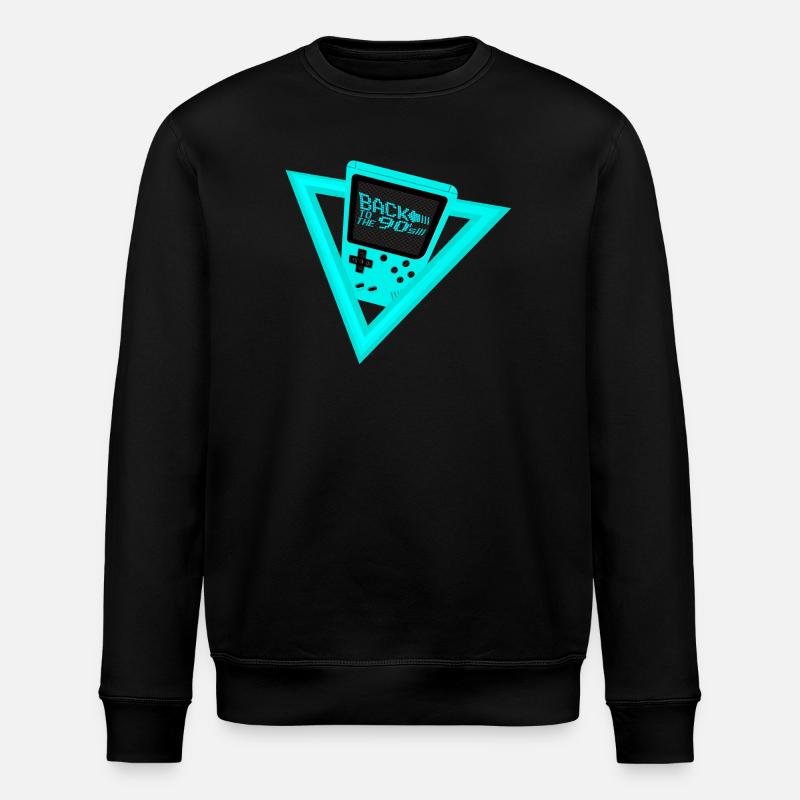 Back to the 90s - Stanley/Stella ROLLER Unisex Organic Sweatshirt - black