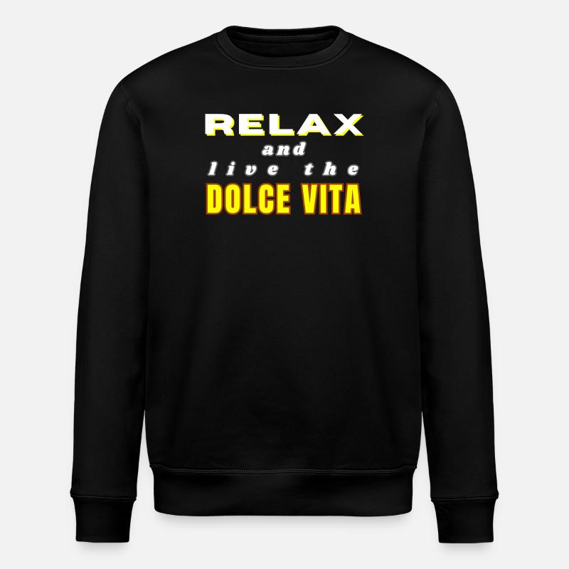 Chemise Dolce Vita relax - Sweat bio ROLLER Stanley/Stella Unisexe - noir