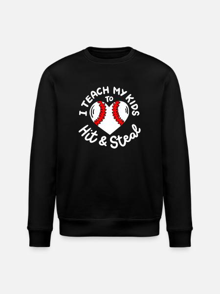 Baseball Baseballspieler - Stanley/Stella Unisex Bio-Sweatshirt ROLLER - Schwarz