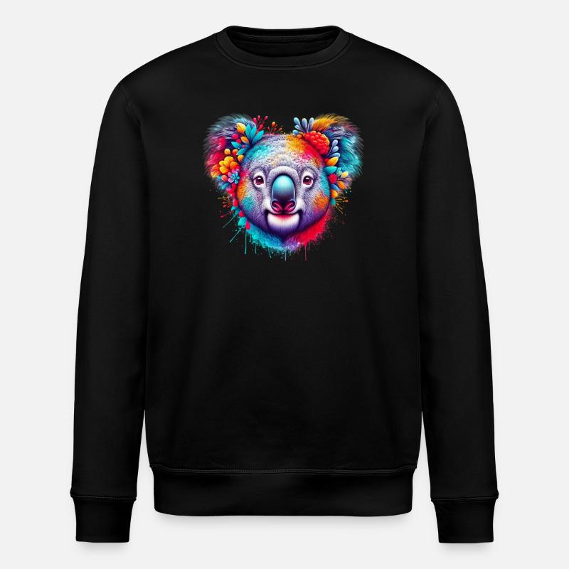 Koala - Stanley/Stella ROLLER Unisex Organic Sweatshirt - black