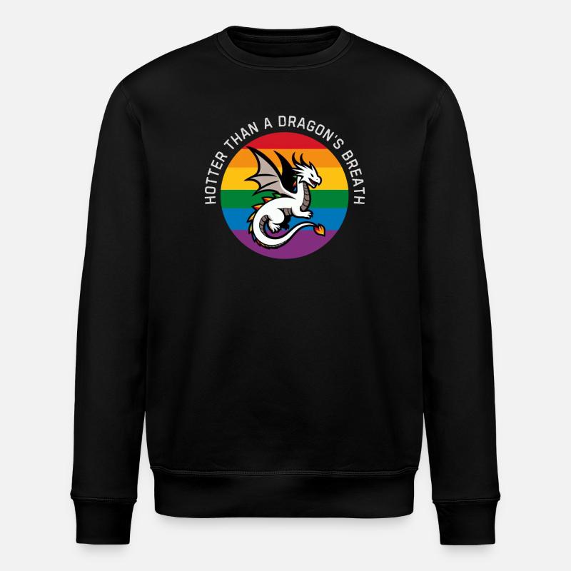 Lgbt-Drache - Stanley/Stella Unisex Bio-Sweatshirt ROLLER - Schwarz