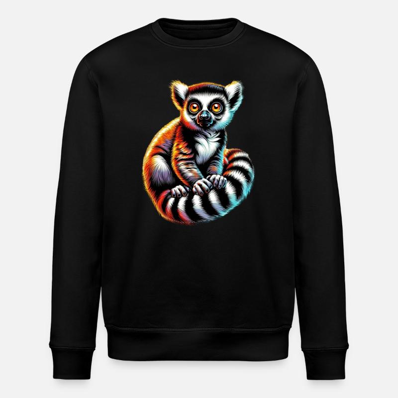 Lemur - Stanley/Stella Unisex Bio-Sweatshirt ROLLER - Schwarz