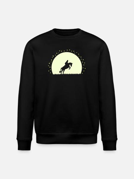 Silhouette Cheval Équestre Nocturne - Sweat bio ROLLER Stanley/Stella Unisexe - noir