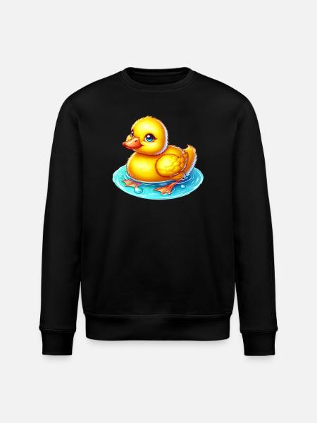 Duckling Duck Duck - Stanley/Stella ROLLER Unisex Organic Sweatshirt - black