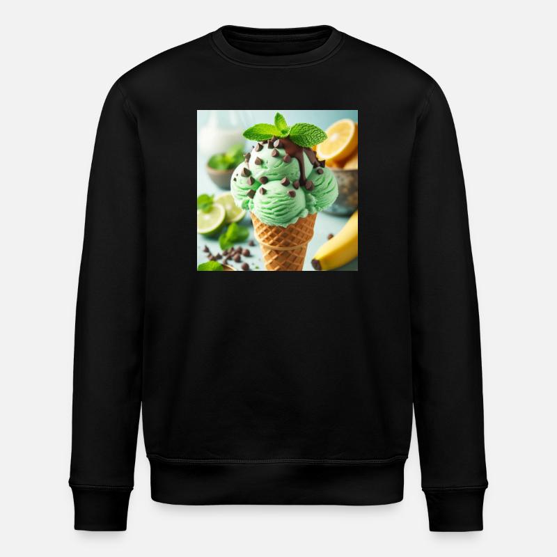 Minz-Eis - Stanley/Stella Unisex Bio-Sweatshirt ROLLER - Schwarz