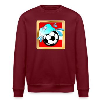 SOMMER IN ÖSTERREICH FUßBALL - Stanley/Stella Unisex Bio-Sweatshirt ROLLER - Burgunderrot - Vorne - Nik (191cm)