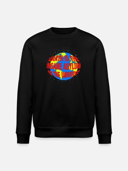 Irrenanstalt Erde - Stanley/Stella Unisex Bio-Sweatshirt ROLLER - Schwarz