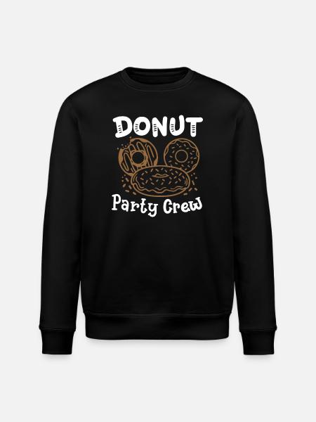 Donut-Party Donut - Stanley/Stella Unisex Bio-Sweatshirt ROLLER - Schwarz