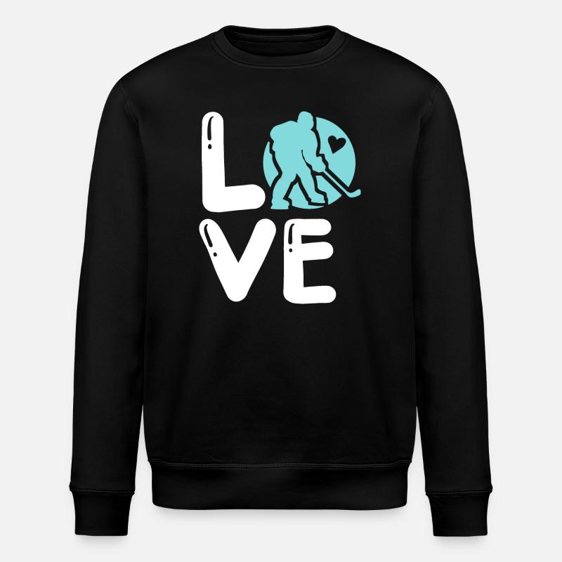 Eishockey - Stanley/Stella Unisex Bio-Sweatshirt ROLLER - Schwarz
