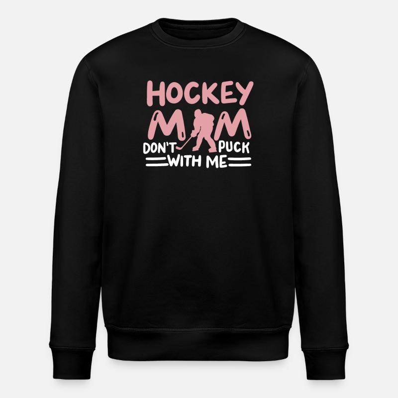 Hockey Mama Eishockeyspielerin - Stanley/Stella Unisex Bio-Sweatshirt ROLLER - Schwarz