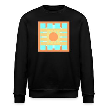 Conception de motifs de jeux de couleurs - Sweat bio ROLLER Stanley/Stella Unisexe - noir - Devant - Nik (191cm)