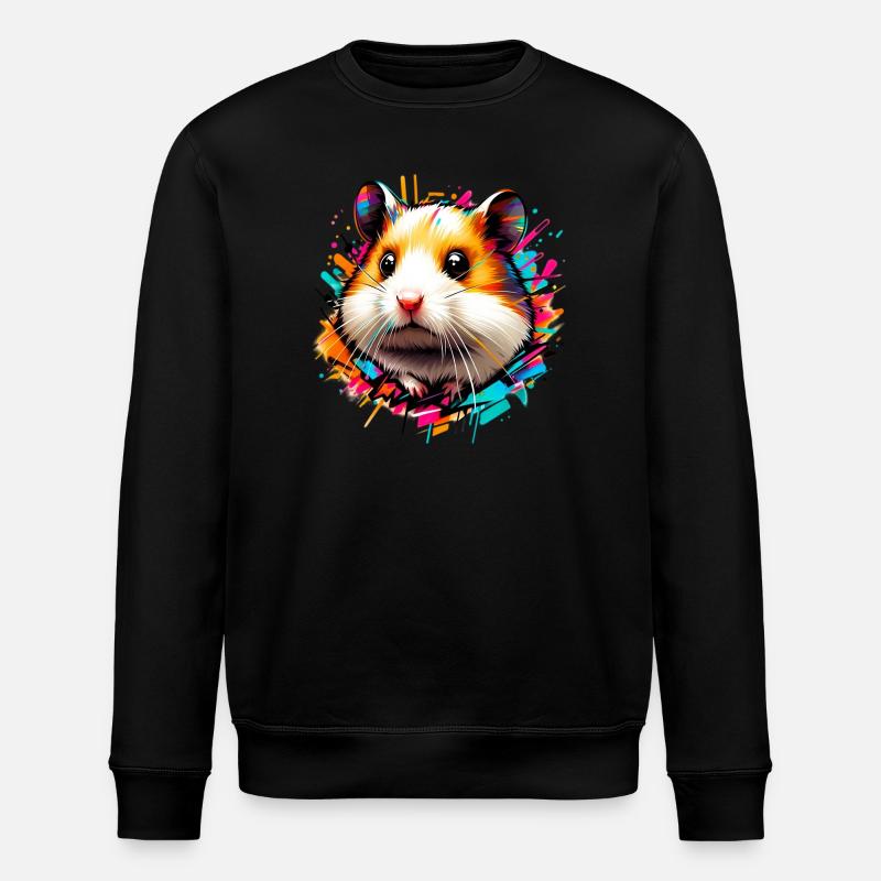 Hamster - Stanley/Stella ROLLER Unisex Organic Sweatshirt - black