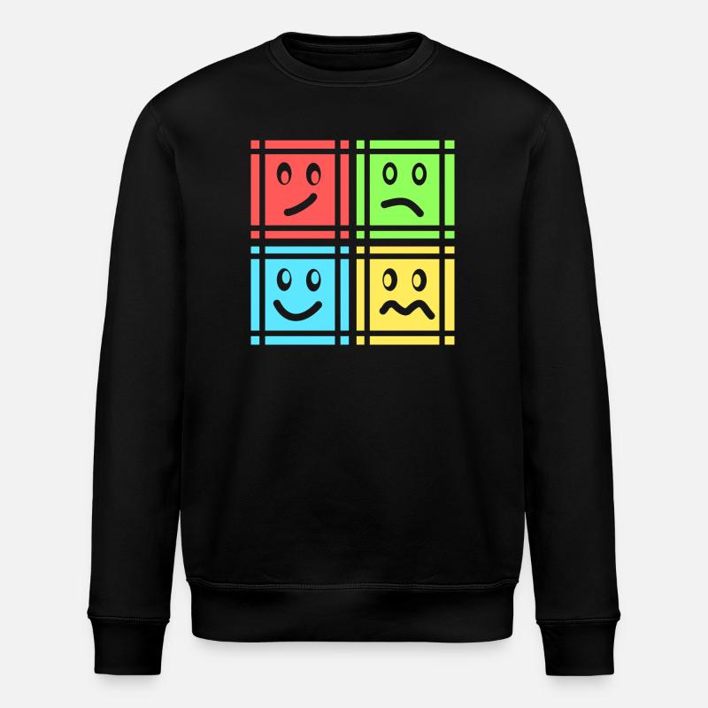 Geometric Patterns - Stanley/Stella ROLLER Unisex Organic Sweatshirt - black