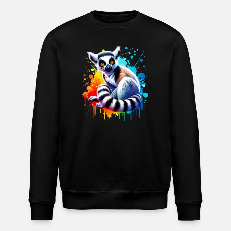 Lémurien - Sweat bio ROLLER Stanley/Stella Unisexe - noir