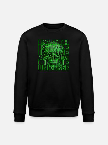 Earth Lunatic - Stanley/Stella ROLLER Unisex Organic Sweatshirt - black