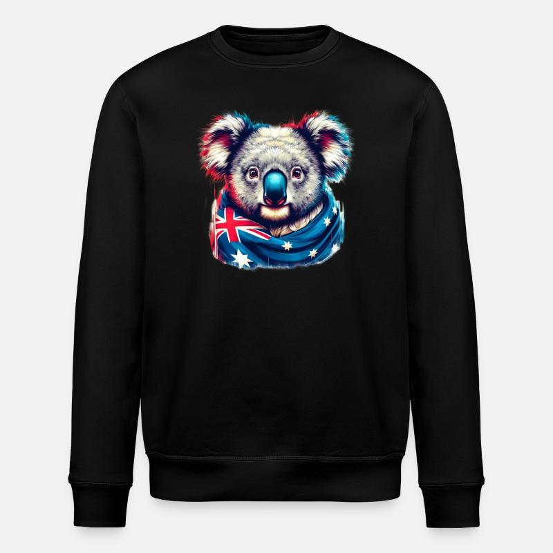 Koala - Stanley/Stella ROLLER Unisex Organic Sweatshirt - black