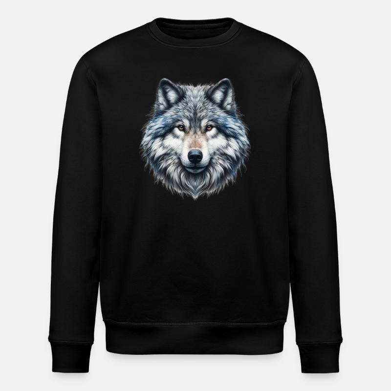 Wolf - Stanley/Stella Unisex Bio-Sweatshirt ROLLER - Schwarz