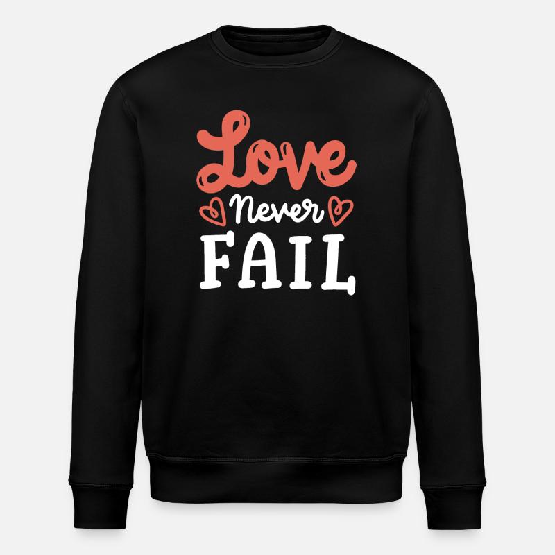 Christliches Zitat Religiös - Stanley/Stella Unisex Bio-Sweatshirt ROLLER - Schwarz