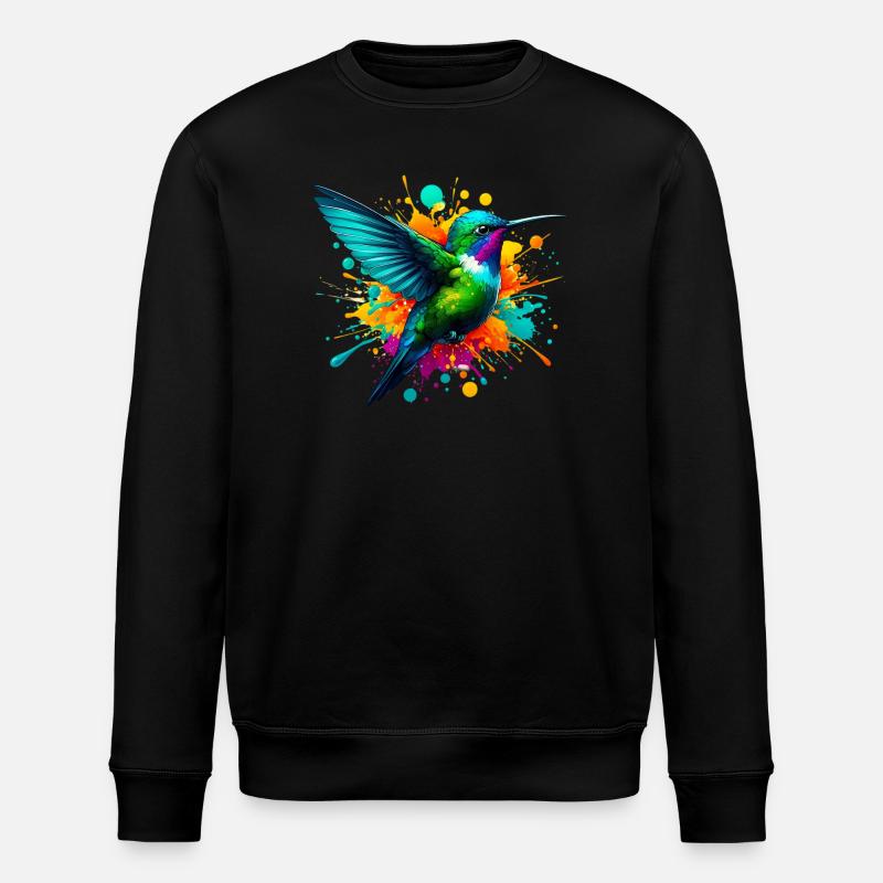 Hummingbird - Stanley/Stella ROLLER Unisex Organic Sweatshirt - black