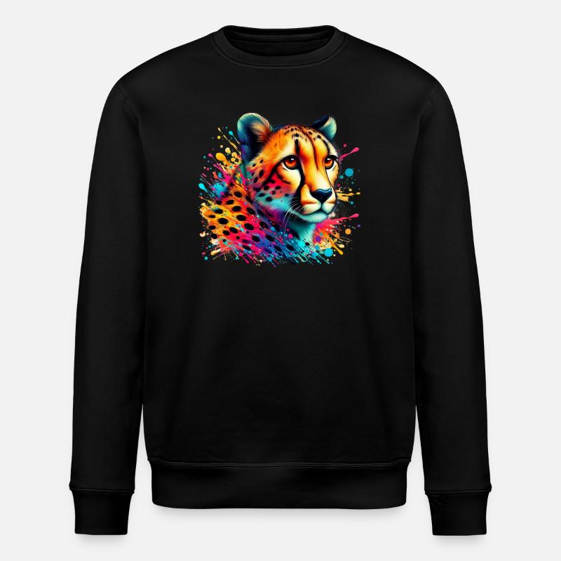 Gepard - Stanley/Stella ROLLER økologisk unisex-sweatshirt - svart