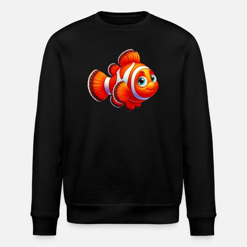 Poisson-clown - Sweat bio ROLLER Stanley/Stella Unisexe - noir
