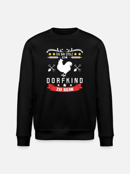Dorfkind stolz - Stanley/Stella Unisex Bio-Sweatshirt ROLLER - Schwarz