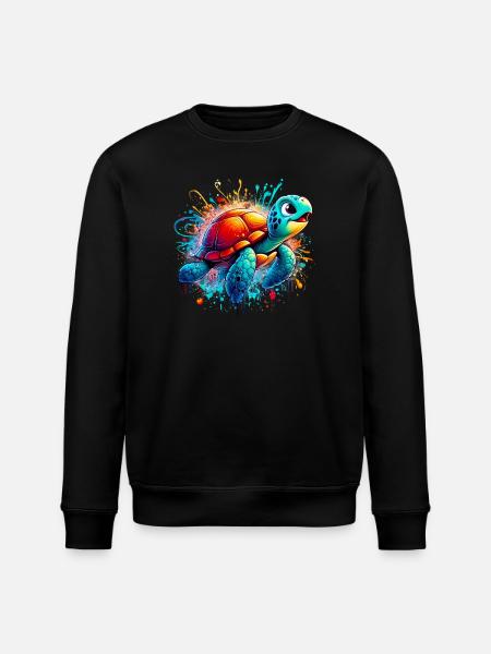 Tortue - Sweat bio ROLLER Stanley/Stella Unisexe - noir